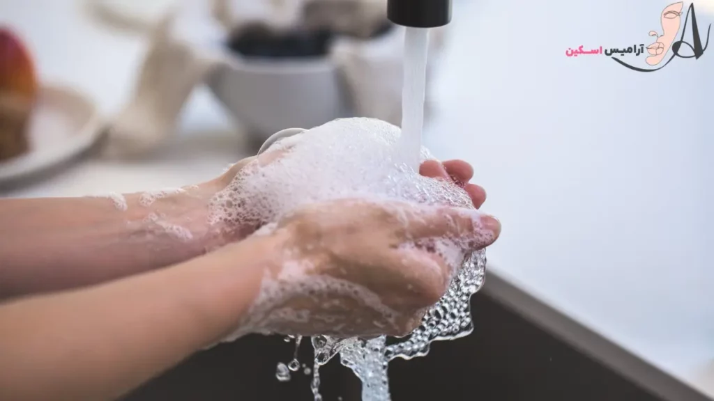 مراحل پاکسازی پوست خشک